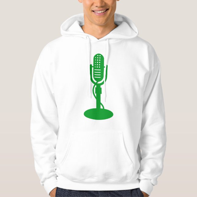 Mikrofon - grün hoodie (Vorderseite)