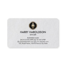 Mikrofon Icon Singer Premium Business Card