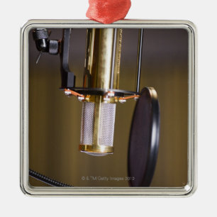 Mikrofon im Studio Ornament Aus Metall