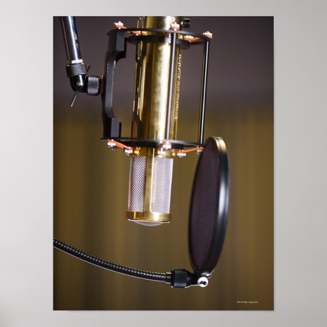 Mikrofon im Studio Poster (Vorne)