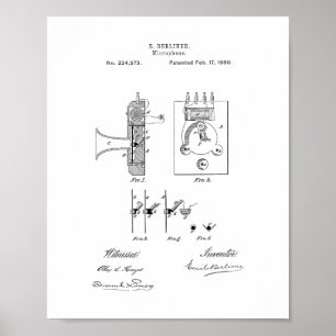Mikrofon-Patent Poster