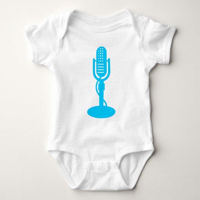 Mikrofon - Sky Blue Baby Strampler (Vorderseite)