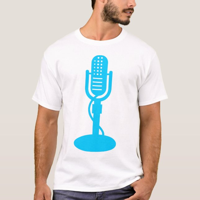 Mikrofon - Sky Blue T-Shirt (Vorderseite)