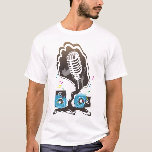 Mikrofon T-Shirt (Vorderseite)