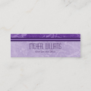 Mikrogeschäfts-Karten Purple Modern CEO Company Mini Visitenkarte