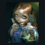 Mikrokosmos: Meeresmonster ART DRUCKEN Pop Surreal Poster<br><div class="desc">"Mikrokosmos: Sea Monsters" ist das vierte Gemälde meiner Microcosms-Serie - das Thema Alchemischer Mikrokosmen - Miniatur-Leben und Welten, die in Gläser oder Beakers entstanden sind. Diese Folge zeigt ein wunderschönes Mädchen, das in einem sehr klassischen Stil gemalt wurde, basierend auf meiner Nichte Eleanor - und ein wütendes Meer mit historisch...</div>