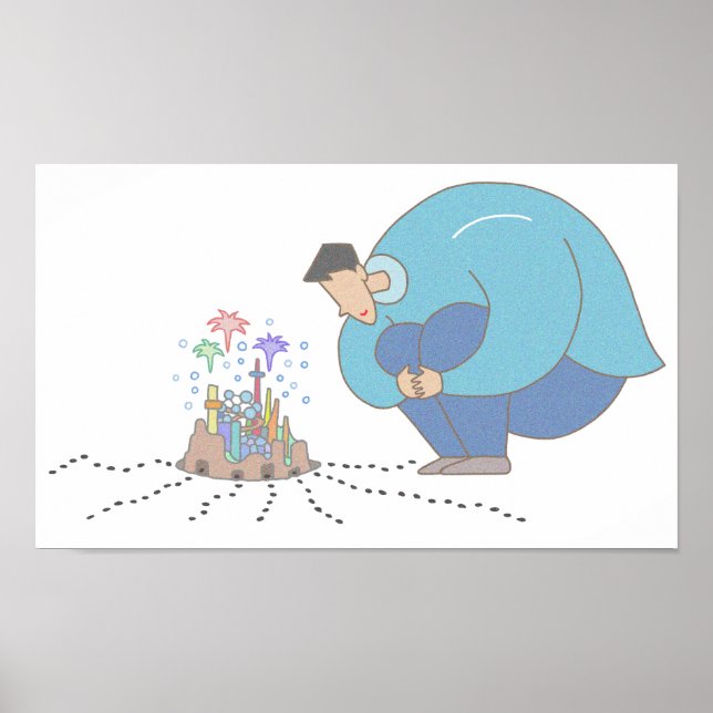 Mikrokosmos zu deinen Füßen. Poster (Vorne)