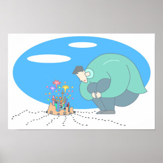 Mikrokosmos zu deinen Füßen. Poster