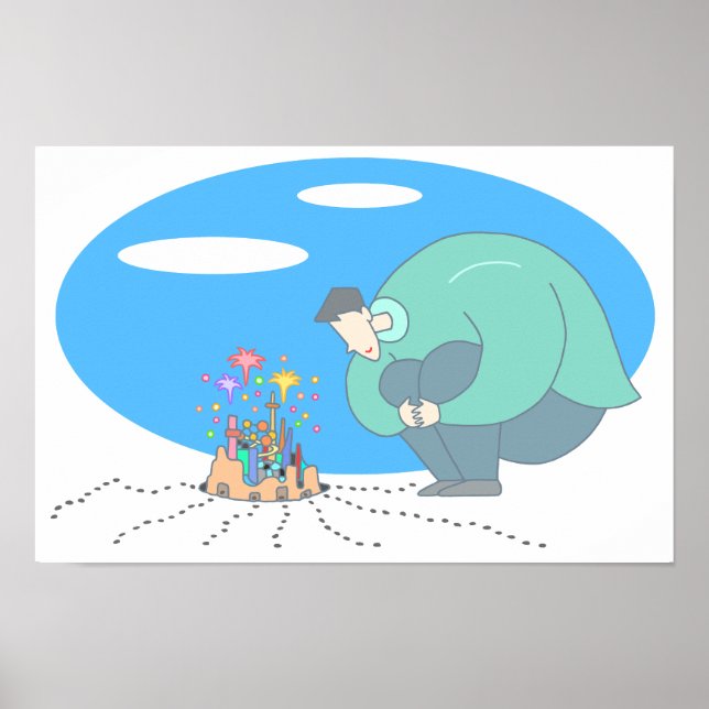 Mikrokosmos zu deinen Füßen. Poster (Vorne)
