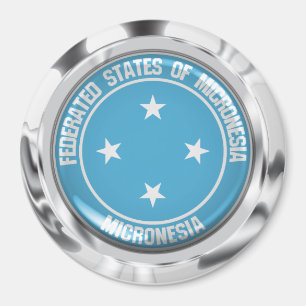 Mikronesia Round Emblem Magnet