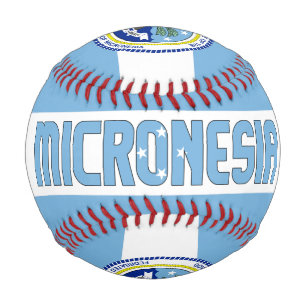Mikronesien Flag und Coat of Arms Patriotic Baseball