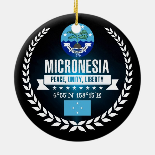 Mikronesien Keramik Ornament (Hinten)