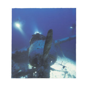 Mikronesien, Palau, Weltkulturerbe. Taucher Notizblock