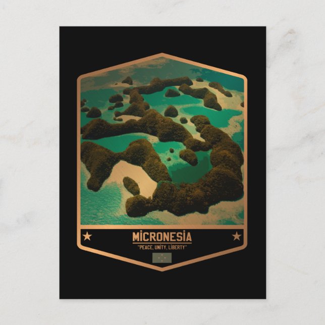 Mikronesien Postkarte (Vorderseite)