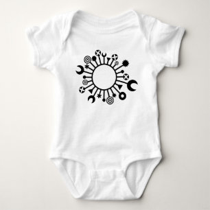 Mikroorganismus - Schwarz Baby Strampler