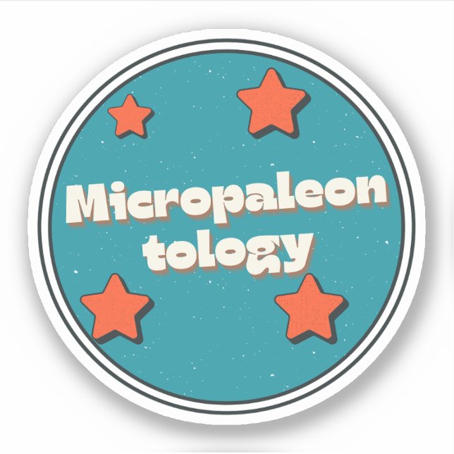 Mikropaleontologie Aufkleber (Vorderseite)