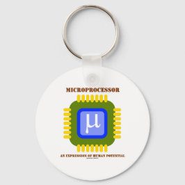 Mikroprozessor - ein Ausdruck menschlichen Potenzi Schlüsselanhänger