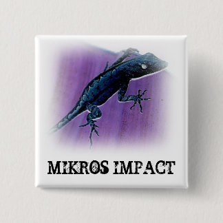 MIKROS AUSWIRKUNGS-EIDECHSEN-QUADRAT-KNOPF BUTTON