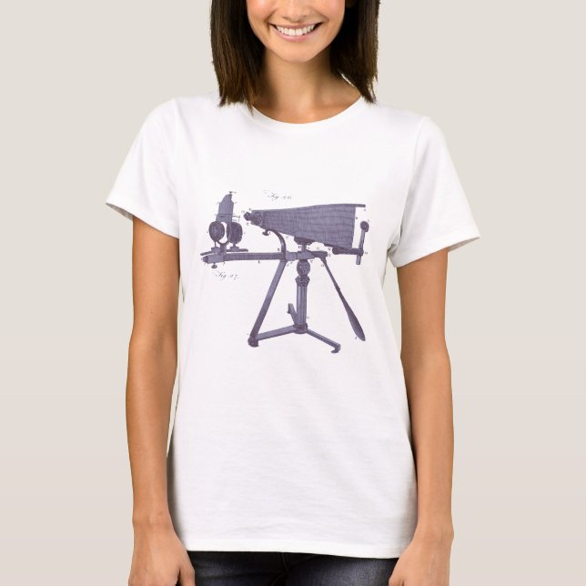 Mikroskop des 18. Jahrhunderts - Antiquitätenwisse T-Shirt (Vorderseite)