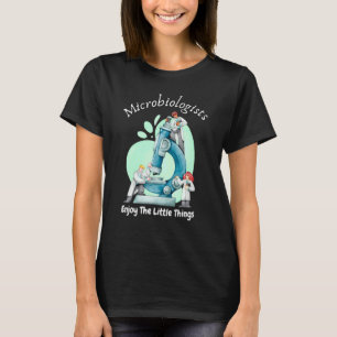 Mikroskop Mikrobiologen Biologie Nerd Wissenschaft T-Shirt