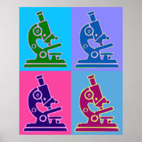 Mikroskop-Pop Art