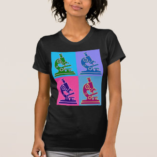 Mikroskop-Pop-Kunst T-Shirt