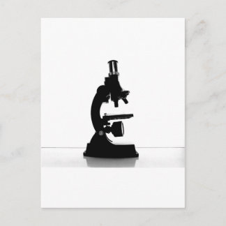 Mikroskop Postkarte