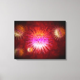 Mikroskopische Ansicht von Dendrimers 1 Leinwanddruck