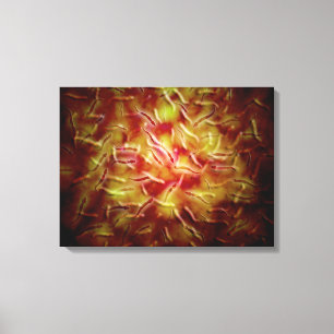 Mikroskopische Ansicht von Samenzellen Leinwanddruck