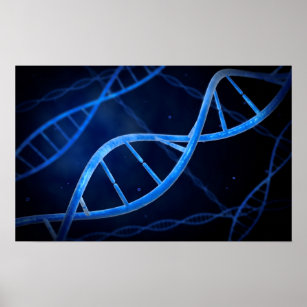 mikroskopische DNA-Sicht Poster