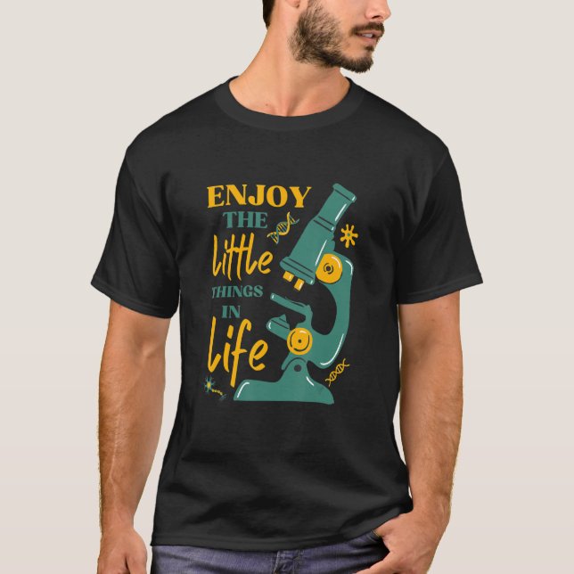 Mikroskopmikrobiologen Biologie Nerd Science la T-Shirt (Vorderseite)