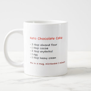 Mikrowelle-Tasse (Keto-Schokoladenkuchen-Rezept) Jumbo-Tasse