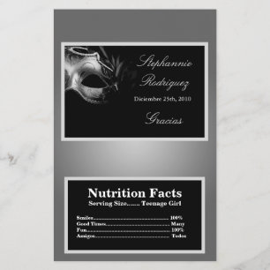 Mikrowellen-Popcorn-Verpackung Mis XV Silber Flyer