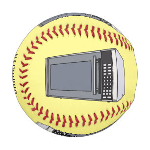 Mikrowellendarstellung Cartoon Baseball