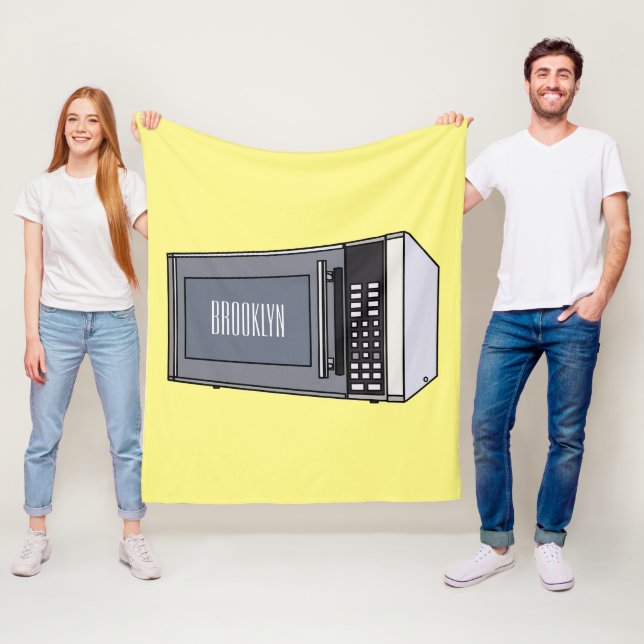 Mikrowellendarstellung Cartoon Fleecedecke (Beispiel)