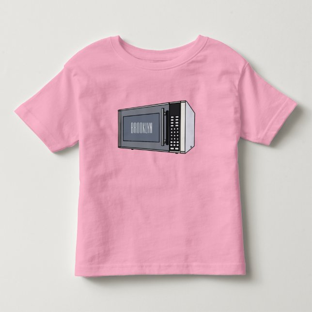 Mikrowellendarstellung Cartoon Kleinkind T-shirt (Vorderseite)