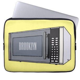 Mikrowellendarstellung Cartoon Laptopschutzhülle
