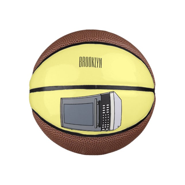 Mikrowellendarstellung Cartoon Mini Basketball (Vorderseite)