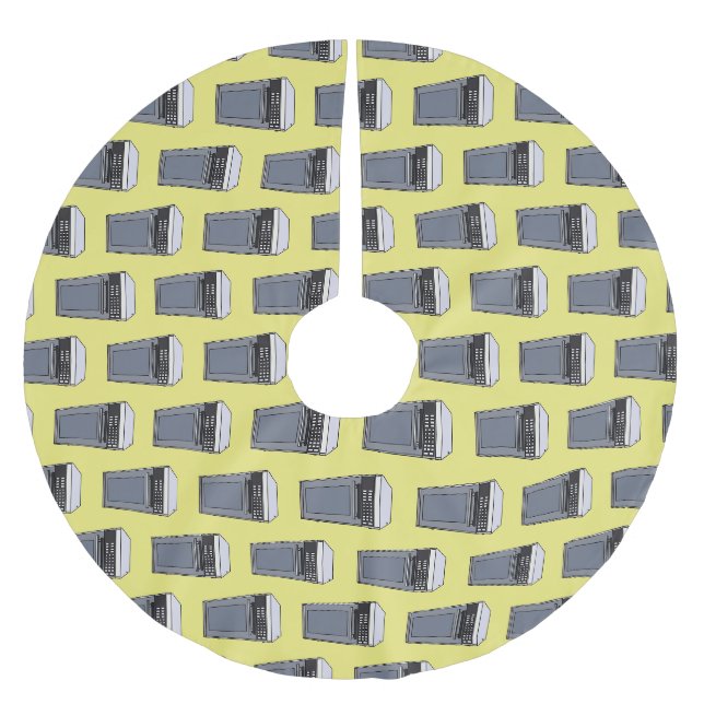 Mikrowellendarstellung Cartoon Polyester Weihnachtsbaumdecke (Vorderseite)