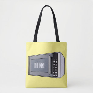 Mikrowellendarstellung Cartoon Tasche