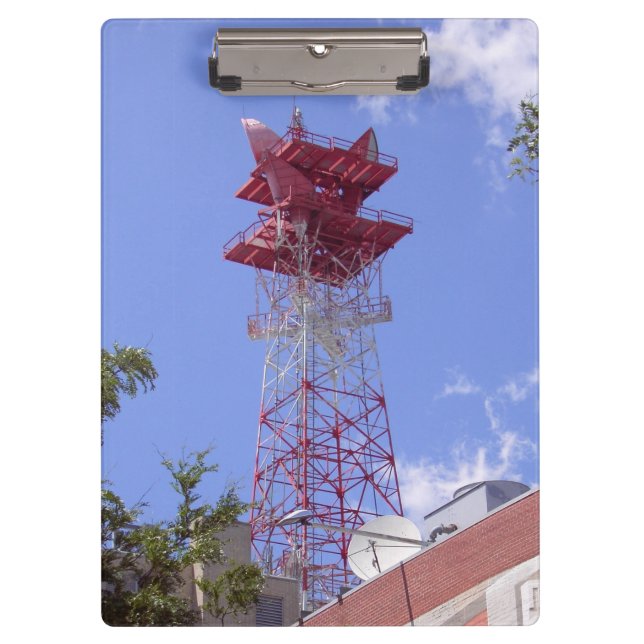 Mikrowellenrelais Radio Telecom Tower Clipboard Klemmbrett (Vorderseite)