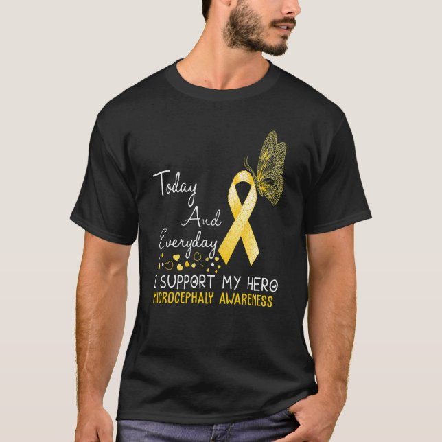 Mikrozephalie: Ich unterstütze meinen Helden-Schme T-Shirt (Vorderseite)