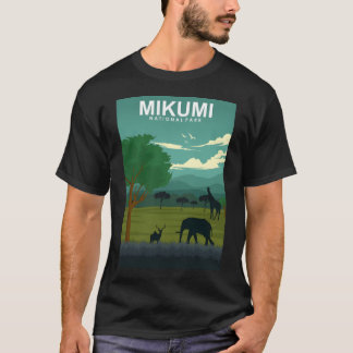 Mikumi National Park Tansania Travel Poster T-Shirt