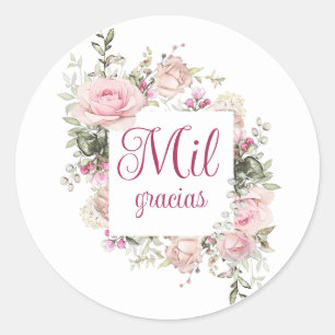 Mil Gracias, Stickers Merci espagnol