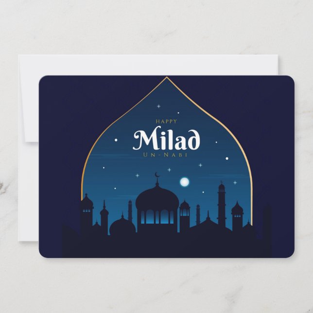 Milad Un Nabi Mubarak Feiertagskarte (Vorderseite)