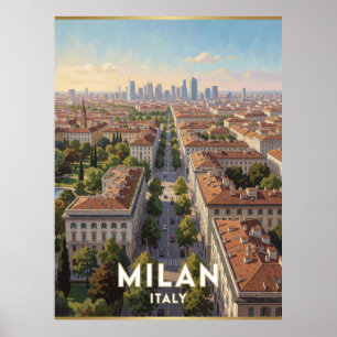 Milan Italien Dom Reise Szene ✨ Poster