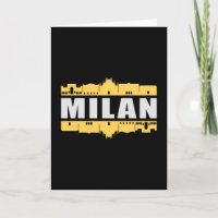 Milan Italy City Skyline Cityscape Funny Gift