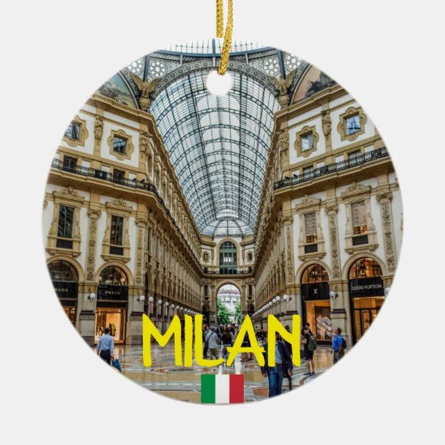 Milan Panorama Weihnachtsschmuck (Vorne)