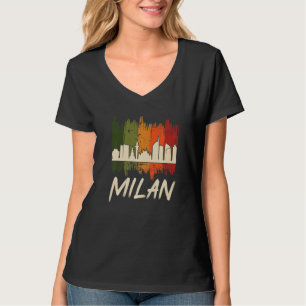 Milan Skyline Retro aus Italien Dom De Milan T-Shirt