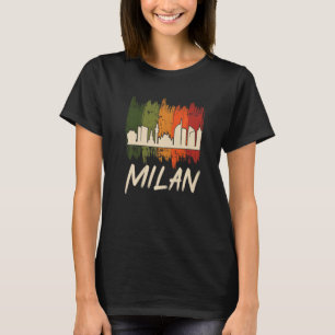 Milan Skyline Retro aus Italien Dom de Milan T-Shirt